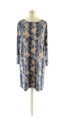 Ilse Jacobsen Snake Print Batwing Stretch Tunic Dress Size M • £19.99