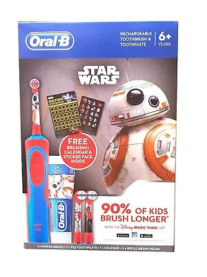 Disney Oral-B Star Wars Vitality Rechargeable Kid Electric Toothbrush Toothpaste • $49.99