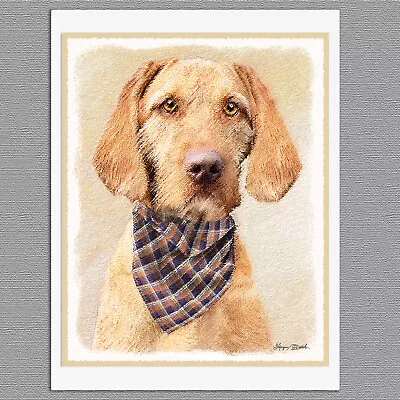 6 Wirehaired Vizsla Hungarian Dog Blank Art Note Greeting Cards • $13.99