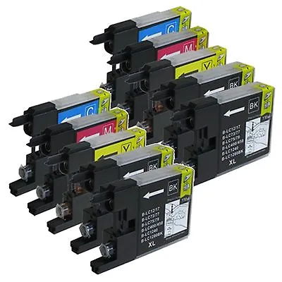 10 Pack LC75 LC-75 Ink For Brother MFC-J280W MFC-J425W MFC-J430W MFC-J435W • $11.95