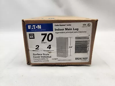 Eaton Cutler BR 70 Amp 2-Space 4-Circuit Indoor Main Lug Load Center Alum Bus • $28.49