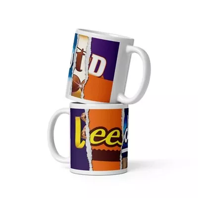 £8.99 • Buy Leeds United Football Team Chocolate Wrapper Mug Gift Idea Father's Day