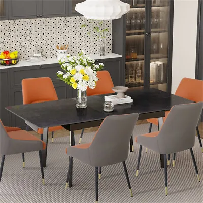 $725.90 • Buy 130-160cm Retractable Dining Table High Grage Marble Kitchen Table Family Party