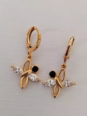 Xuping 18K Gold Plated Butterfly Earrings • £4