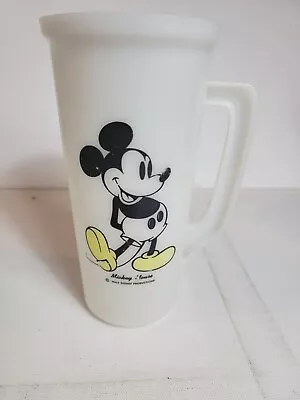 Vintage Mickey Mouse Plastic Large Cup Walt Disney Productions VTG  • $11.84