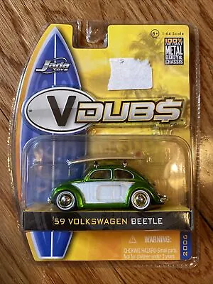 Jada 1:64 Volkswagen 59 Beetle/Bug With Surf And Real Rider Has Sticker Residue • $11.95