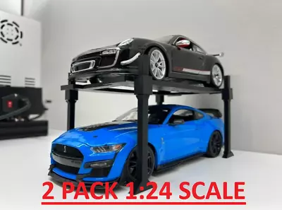 2x Car Lift 1:24 Scale Diecast Model Display Stand - Choose Your Color! • $21.99