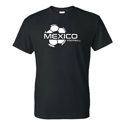 Mexico Football Strike - Soccer Sports Short Sleeve T-Shirt - Black • $23.99