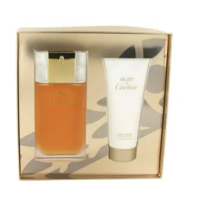 Must De Cartier Fragrance For WOMEN 2pc SET 3.3oz EDT Spray + 3.3oz Body Cream • $102.45