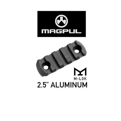 MAGPUL MAG581-BLK M-LOK Picatinny Rail Section 5 Slot Aluminum 2.5   • $27.08