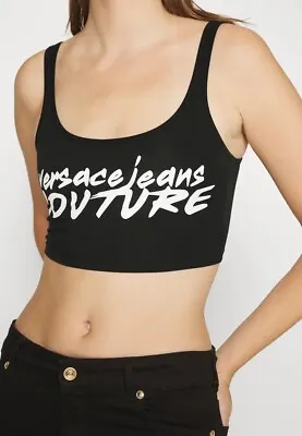 Versace Jeans Couture Logo Scoopneck Sports Bra • $85