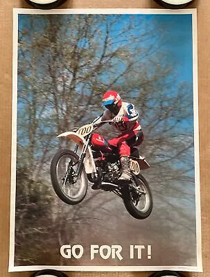 Original Vintage 1981 80s Go For It Motorcycle Racing Sports Poster Motorcross • $49.95