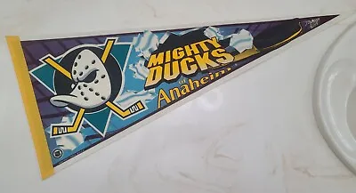 NHL The Mighty Ducks Of Anaheim Vintage Circa 1990's Hockey  Pennant • $24.99