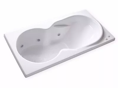 Carver Tubs DH7136 71  6 Jet Whirlpool Bathtub-White Acrylic-Right Hand Motor • $1675