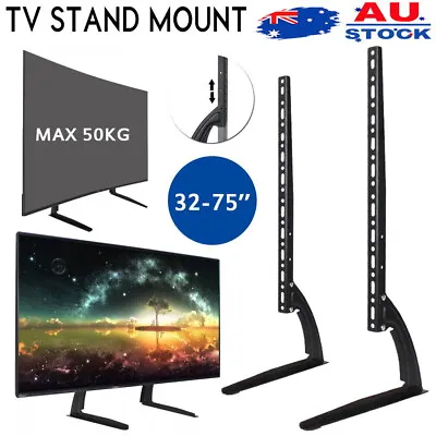 $19.05 • Buy Table TV Stand Leg Mount Bracket For Samsung Sony Sharp 14-75  VESA LCD LED TCL