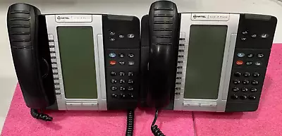 Lot Of 2 Mitel 5330 IP PoE/Backlit Office Phone W/ Stand 50005804 - See Ad • $39.97