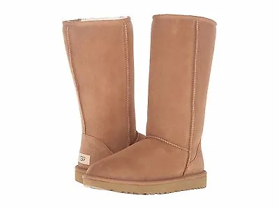 Women's Shoes UGG CLASSIC TALL II Slip On Sheepskin Boots 1016224 CHESTNUT • $155