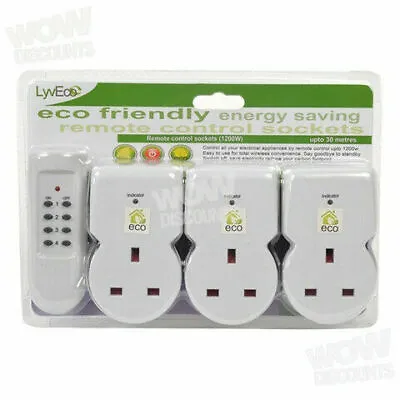 £19.08 • Buy Lyvia Remote Control Sockets