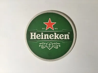 Collectable Double Sided Beer Coaster  Heineken Est. 1873 • $3.50