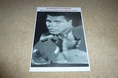 Muhammad Ali Hand Signed Genuine Autograph On B/w Picture Hologram Late Auto • $75.76