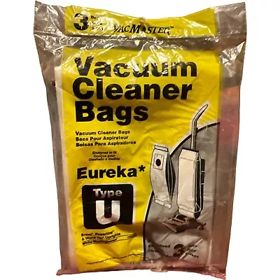 $8 • Buy Eureka Type U Vacuum Cleaner Bags Vacmaster Pack Of 3 Never Opened