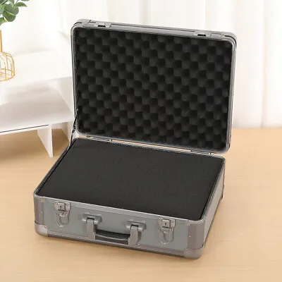 Aluminum Attache Case Camera Briefcase Key Lock Hard Sided With Foam Inserts • $51.89