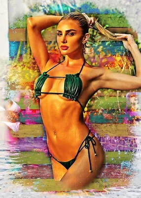 Kenzie Anne Model Superstar Diva   1/1  ACEO Art Print Card By.Marci • $4.99