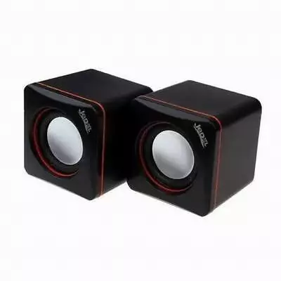 USB Powered Mini Speakers Wired 6W RMS Travel For PC Laptop Tablet Phone Jedel • £7.14