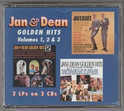 Jan & Dean 'GOLDEN HITS VOLS. 1 2 & 3' 2x CD Box Set New/Sealed - US One Way • £30