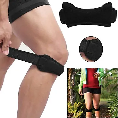 Adjustable Knee Support Brace Arthritis Strap Patella Injury Running Protector • £3.64