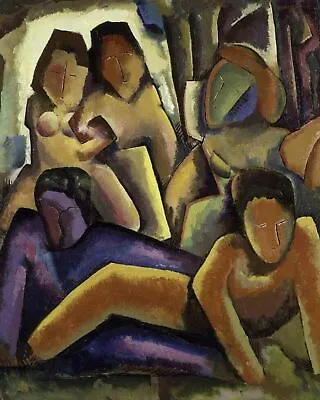 Five Figures 1914 By Man Ray Art Painting Print • $10.99