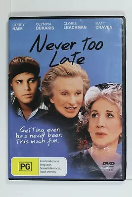 Never Too Late - Olympia Dukakis -  Region 4 - Preowned (D869) • $12.99