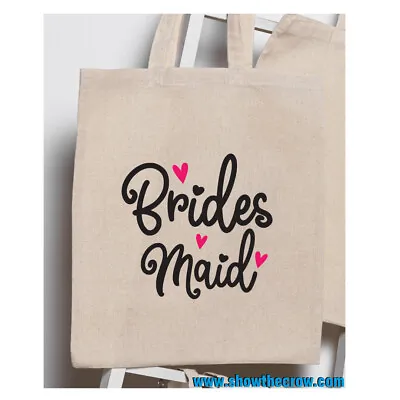 £2.79 • Buy  Bridesmaid  Wedding 100% Premium Cotton Tote Gift Shoppers Bag