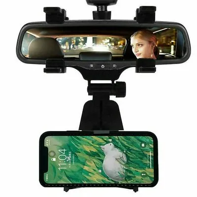$9.99 • Buy Universal Auto Car Rear-view Mirror Mount Stand Holder Cradle For Cell Phone GPS