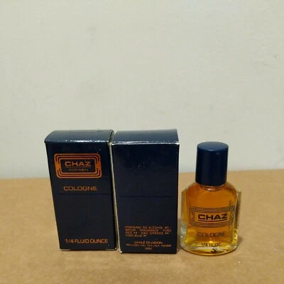 $40 • Buy 2-  REVLON CHAZ FOR MEN COLOGNE SPLASH .25 Oz. ~ RARE  MINI BOTTLE For Men ~NIB