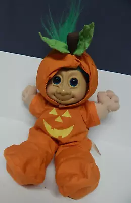 $17.99 • Buy Vintage Russ Berrie Troll Pumpkin Halloween Costume Plush 15  Doll