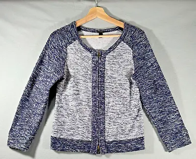 J. Crew Boucle Cardigan Sweater Tweed Jacket Women's Size Small Long Sleeve EUC • $24.99