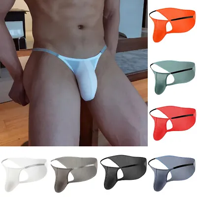 Sexy Underwear Mens Briefs Mini Panties Penis Pouch String Gay Low Waist Knicker • £5.99