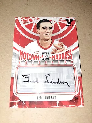 Ted Lindsay 2012-13 ITG Motown Madness Autograph #A-TL Detroit Red Wings Vault • $36.30