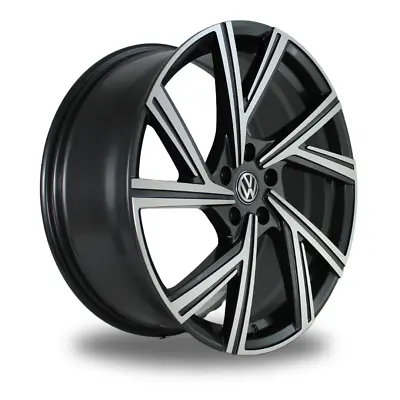1x 19  VW Golf R GTi Style Alloy Wheel Gunmetal Rims 19x8 Golf Passat 5x112 • $295