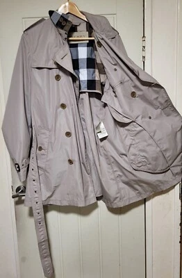 £101 • Buy Burberry Brit Rrp £890 Beige Trench Coat Rain Mac Nova Check Belt Heritage M 