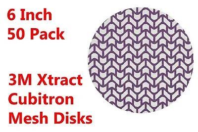 $41.99 • Buy 3M™ 710W Xtract™ 6  Net Sanding Discs Cubitron II ™ Hook And Loop 50 Pack