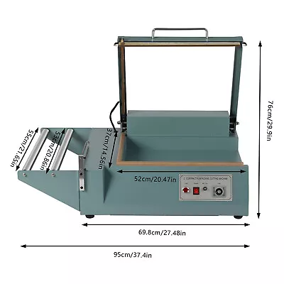 New Shrink Wrap 1000W Sealing Machine L-bar Sealer Cutter Packing Machine NEW • $313.50