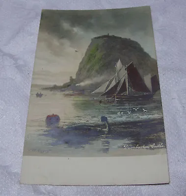 £3.50 • Buy U006 DUMBARTON CASTLE With SAILING BOATS Real Phot HAYES 5081 Postcard