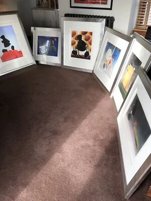 £1600 • Buy Mackenzie Thorpe Collection Of 7 Professionally Framed Limited Edition Prints