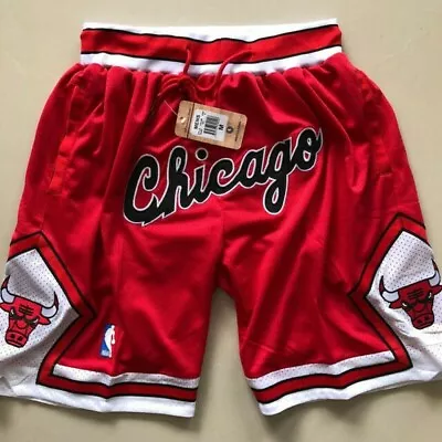 Hardwood Classics Chicago Bulls Shorts Red Retro SIZE LARGE • $75