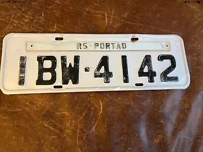 Brazil License Plate. 🇧🇷 Brasil Brazilian . Rio Grande Do Sul Portão IBW 4142 • $27.95