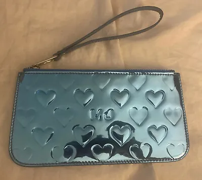 Marc By Marc Jacobs Mirror Heart Blue Pouch Clutch Wristlet Ltd. Editn • $52