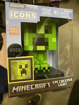 Minecraft Creeper Night Light Lamp 3D Character Figure Icons Paladone #002 New • $9