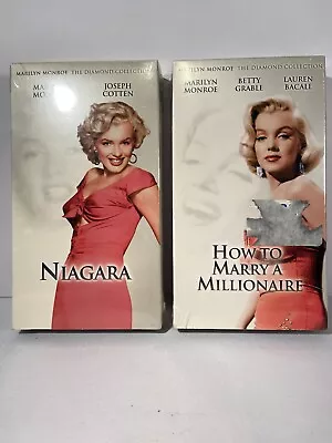 Marilyn Monroe 2 Lot VHS. How To Marry A Millionaire & Niagra.Diamond Collection • $3.99